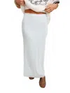 Pretty Garbage Blueberry Lace Trim Midi Skirt In Blue