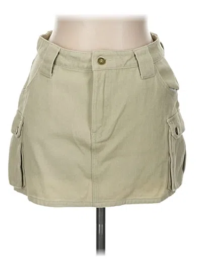 Pre-owned Pretty Garbage Casual Skirt In Tan