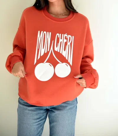Pretty Garbage Cherry Crew Neck In Red