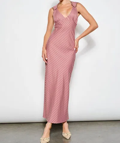 Pretty Garbage Eyecatching Maxi Dress In Pink Gingham