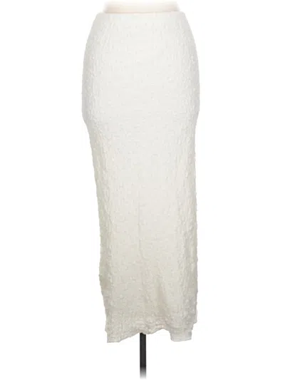 Pre-owned Pretty Garbage Formal Skirt In Ivory