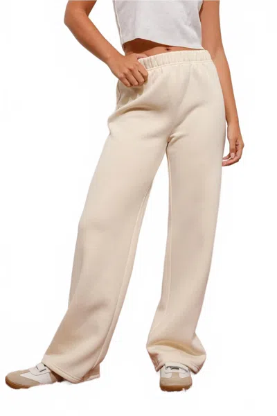 Pretty Garbage Happily Yours Bow Sweatpants In Beige In Multi