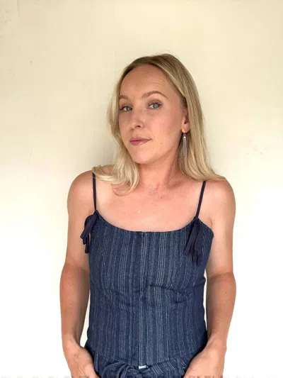 Pretty Garbage Kendra Set Top In Blue