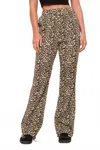 Pretty Garbage Leopard Lounge Pants In Beige In Animal Print