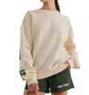 Pretty Garbage New York Sweatshirt In Cream In Gray