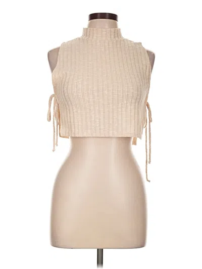Pre-owned Pretty Garbage Sweater Vest In Tan