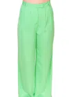 Pretty Garbage The Statement Wide Leg Pants In Melon In Orange