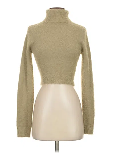 Pre-owned Pretty Garbage Turtleneck Sweater In Brown