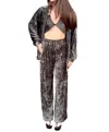 Pretty Garbage What A Moment Wide Leg Pants In Dark Olive In Green