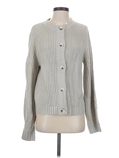 Pretty Garden Cardigan Sweater In Gray