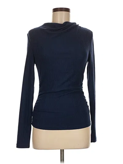 Pretty Garden Long Sleeve Turtleneck In Blue