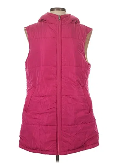 Pretty Garden Vest In Pink