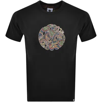 Pretty Green 15th Anniversary Logo T Shirt Black