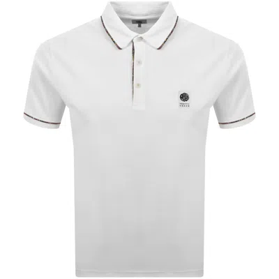 Pretty Green Albion Polo T Shirt White