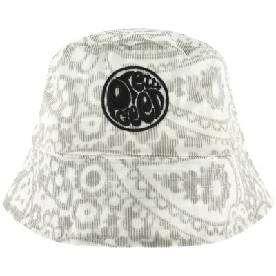 Pretty Green Anchorage Paisley Bucket Hat Grey