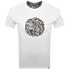 Pretty Green Aquarelle Paisley T Shirt White In White