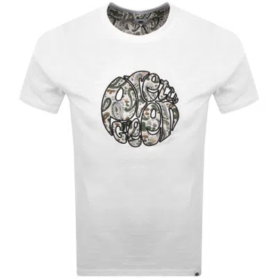Pretty Green Aquarelle Paisley T Shirt White