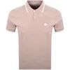 Pretty Green Barton Polo T Shirt Dusky Pink In Pink