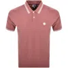 Pretty Green Barton Polo T Shirt Ruby In Pink