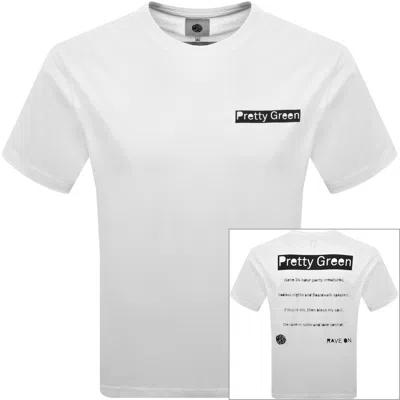 Pretty Green Boardwalk T Shirt White