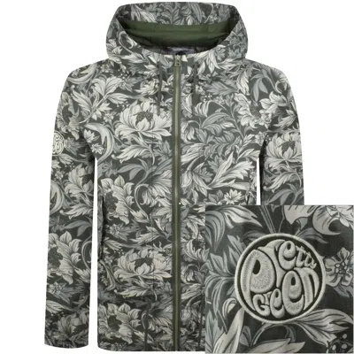Pretty Green Bostall Printed Jacket Green In Multi