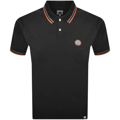 Pretty Green Brockwell Polo T Shirt Black In Multi