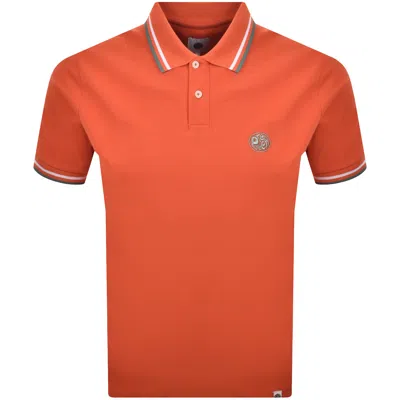 Pretty Green Brockwell Polo T Shirt Red In Multi