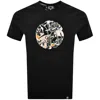 Pretty Green Convergence Logo T Shirt Black In Black