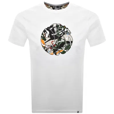Pretty Green Convergence Logo T Shirt White