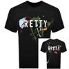 Pretty Green Convergence T Shirt Black In Black