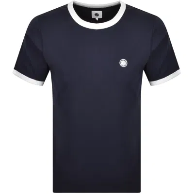 Pretty Green Eclipse Ringer T Shirt Navy