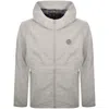 Pretty Green Feltham Hooded Jacket Grey In Gold