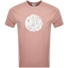 Pretty Green Gillespie Logo T Shirt Pink