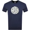 Pretty Green Gillespie T Shirt Navy In Navy