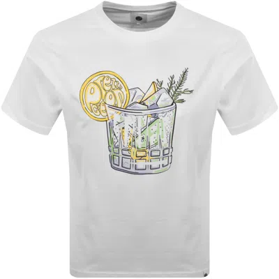 Pretty Green Gin And Tonic T Shirt White