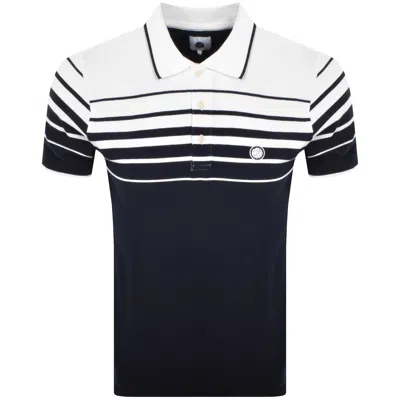 Pretty Green Adient Short Sleeve Polo Shi In Blue