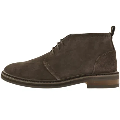 Pretty Green Handley Boots Brown
