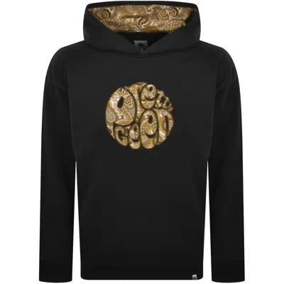Pretty Green Hermosa Paisley Logo Hoodie Black