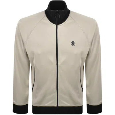 Pretty Green Highbank Track Top Beige In Neutral