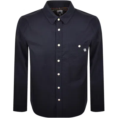 Pretty Green House Oxford Shirt Navy In Multi