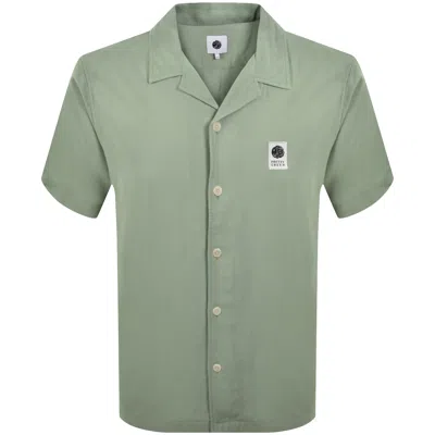 Pretty Green Islington Cuban Shirt Green