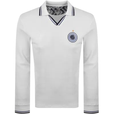 Pretty Green Kingsleigh Polo T Shirt White In Gray