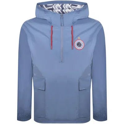 Pretty Green Kingsleigh Smock Jacket Blue In Multi