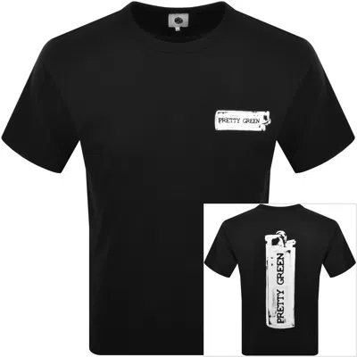 Pretty Green Lighter T Shirt Black