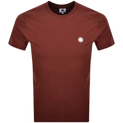 Pretty Green Mitchell Crew Neck T Shirt Burgundy