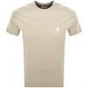 Pretty Green Mitchell Crew Neck T Shirt Grey In Gold