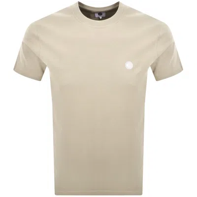 Pretty Green Mitchell Crew Neck T Shirt Grey In Gold