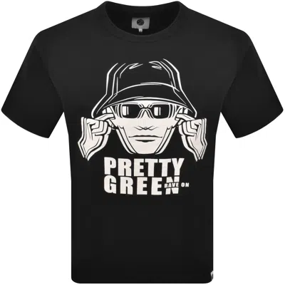 Pretty Green Overload T Shirt Black In Animal Print