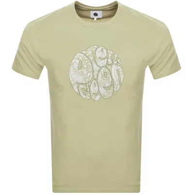 Pretty Green Bay Paisley Logo T-shirt In Green