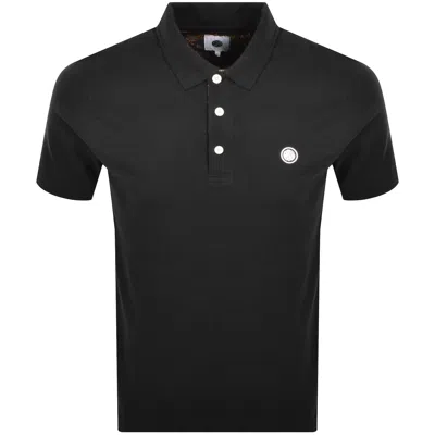 Pretty Green Paisley Placket Polo T Shirt Black